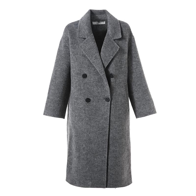 

Betu Women s Wool Blend Double-faced Lapel Coat XS