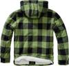 Winter Jacket Brandit Lumberjacket Hooded Black/olive