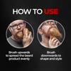 Beardo 100% Boar Bristle Beard Brush for Men | Wooden Grooming Tool | Travel-Friendly Ergonomic Design | Detangles & Styles Beard