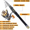Fishing Rods Reels Combos 1.5m-3.0m Travel Telescopic Fishing Rod 12BB Fishing Reels for Bass Carp Fishing