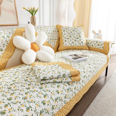 Four Season Universal Washable Twill Cotton Printed Sofa Cushion Patchwork Non-slip Sofa Cushion Towel