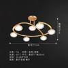 New led Ceiling Lights For Living Room Bedroom Home Golden&BLack by sala Modern Led Ceiling Lamp Home Glass Lampshade Lighting