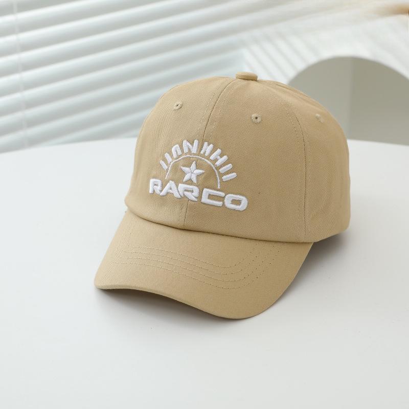 Children's Hats Spring and Autumn Thin Baby Letter Embroidered Sun Hat Kindergarten Baseball Summer Baseball Cap