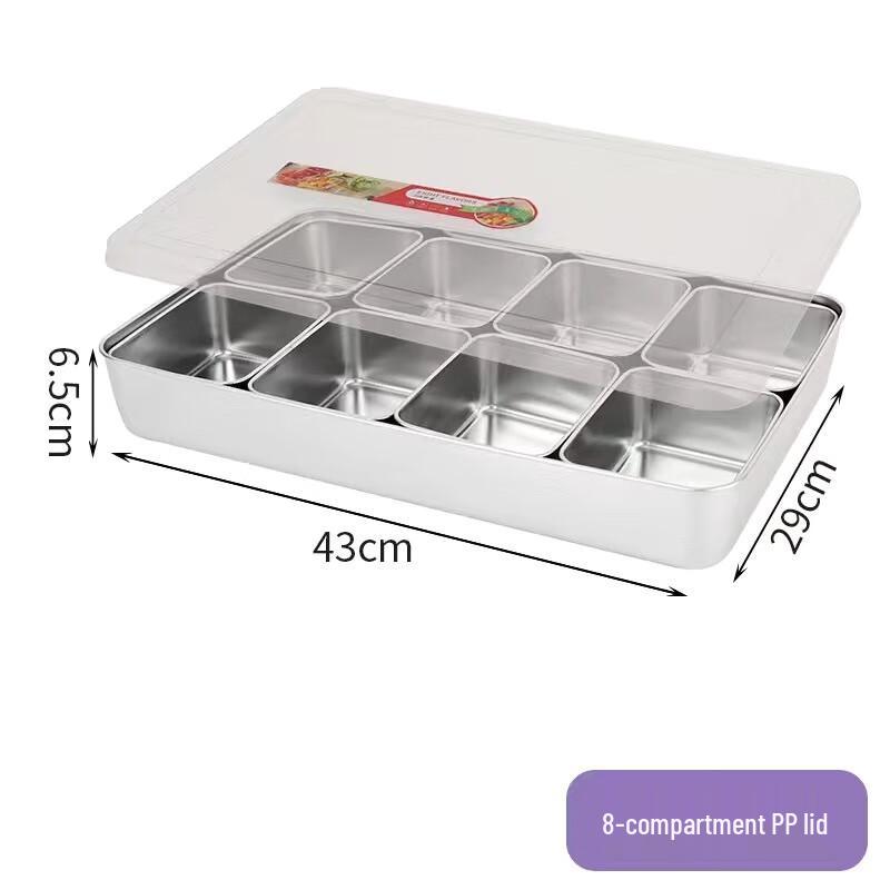 Molona 304 Stainless Steel Seasoning Box Set with Lid