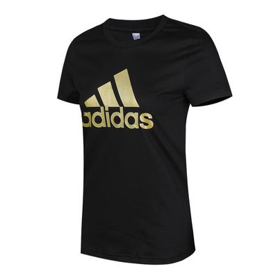 BoS Metallic Skin-Friendly Soft Comfortable Short Sleeve T-Shirt Women Tops Black FM9447