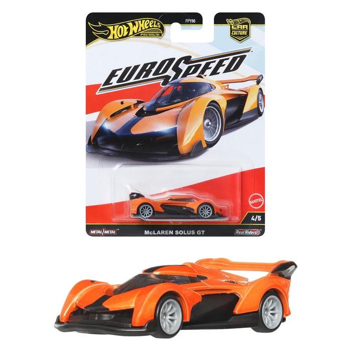 Hot Wheels Car Culture Eurospeed McLaren Solus GT Vehicle Toy 1/64 Scale (Orange) - 2-Pack