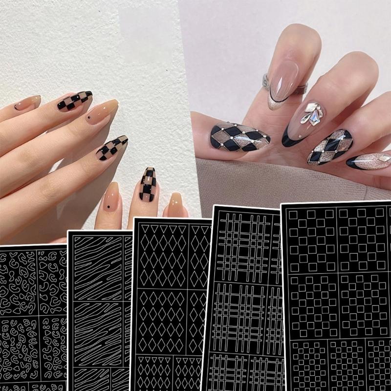 3D Leopard Nagelaufkleber Abziehbilder DIY Kreative Gefälschte Nagelfolien Tipps Nagel Maniküre Kunst Patches Volle Abdeckung Nagellack Aufkleber