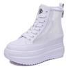 Fashion Women Summer Shoes Boots Ankle 2025 Spring Autumn Platform Wedge Sneakers Shoes 7.5cm Breathable Air Mesh Summer Boots