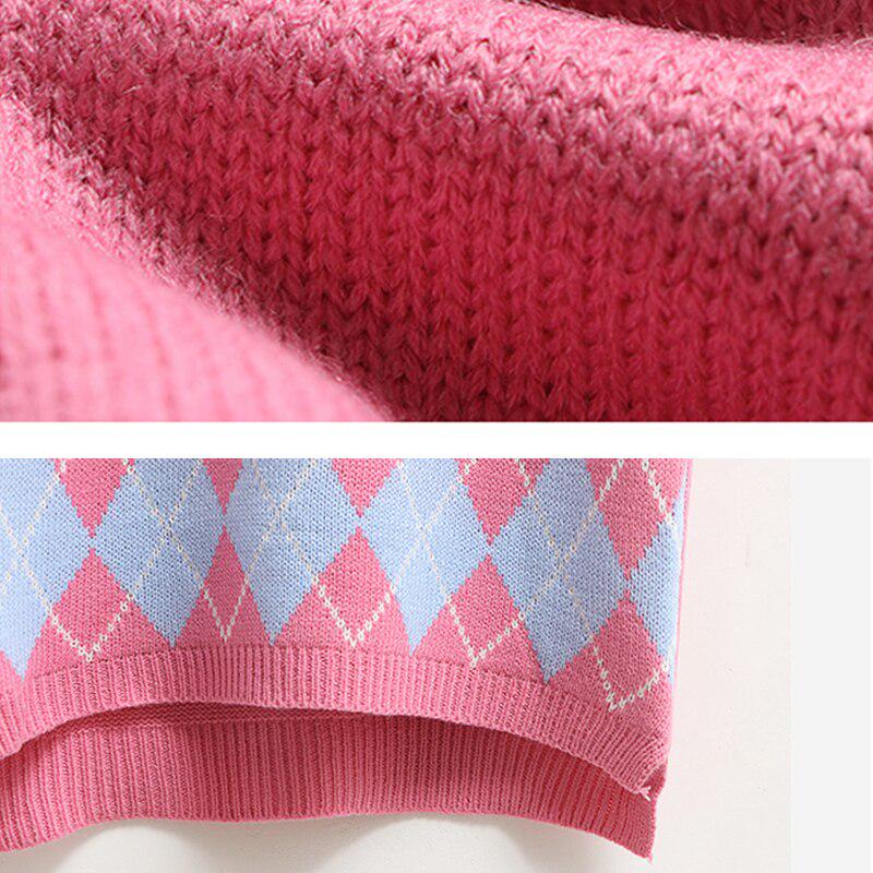 Knitted Vest Women Casual Pullover Elasticity Sweater Spring Autumn Sleeveless V-Neck Tank Tops