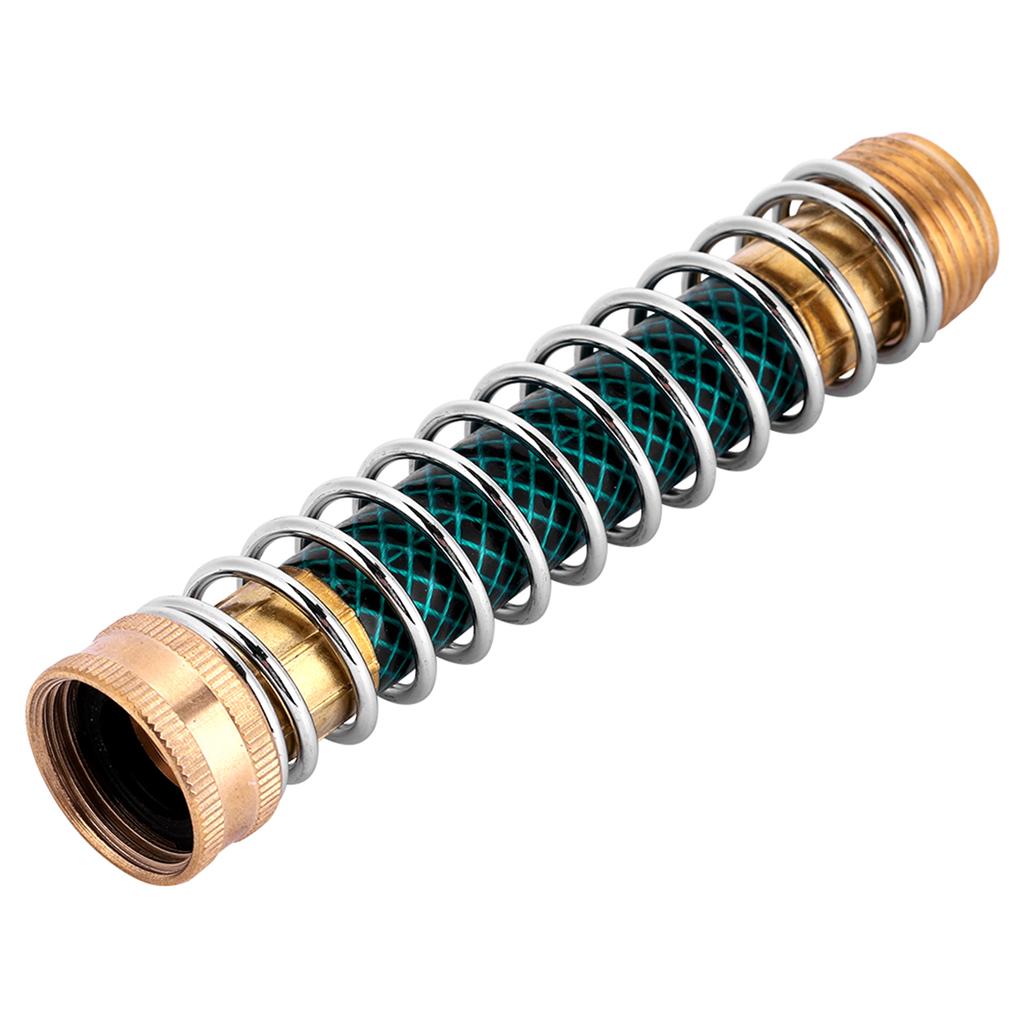 Garden Faucet Extension Hose Connector Spring Coil Kink Protector Irrigation Fitting Accessory