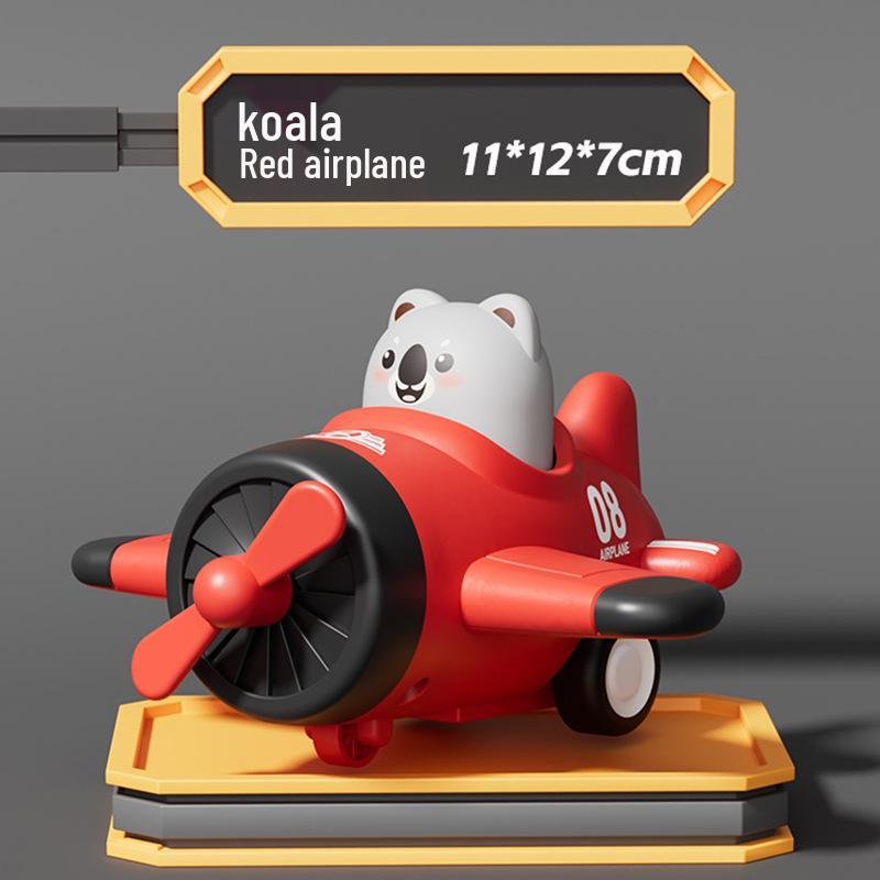 Children's Inertial Pull-Back Small Airplane Toy Car