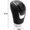 5 Speed Shift Knob, Weighted Manual Gear Shifter Knobs, Leather Gear Shifting Handle, Automotive Manual Universal Transmission, Interior Automatic