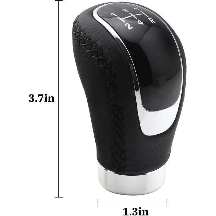 5 Speed Shift Knob, Weighted Manual Gear Shifter Knobs, Leather Gear Shifting Handle, Automotive Manual Universal Transmission, Interior Automatic