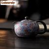 111ml Rock Mineral Star River Teapot Traditional Tea Infuser Pot Household Tea Making Kettle with Strainer Chinese Tea Set Gift