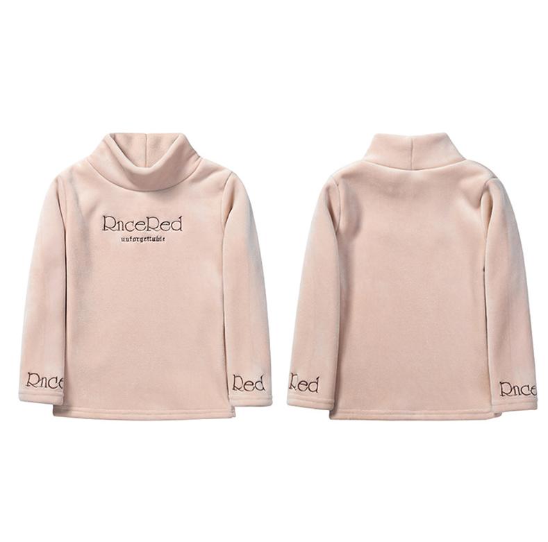 Autunno Inverno Caldo Moda Bambino Ragazzi Ragazze Peluche Calde Felpe Pullover