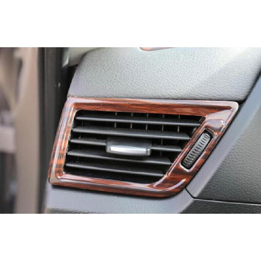 L&R AC Air Outlet Vent Cover Trim 2* Fit For BMW X1 E84 2010-2015 Red Wood Grain