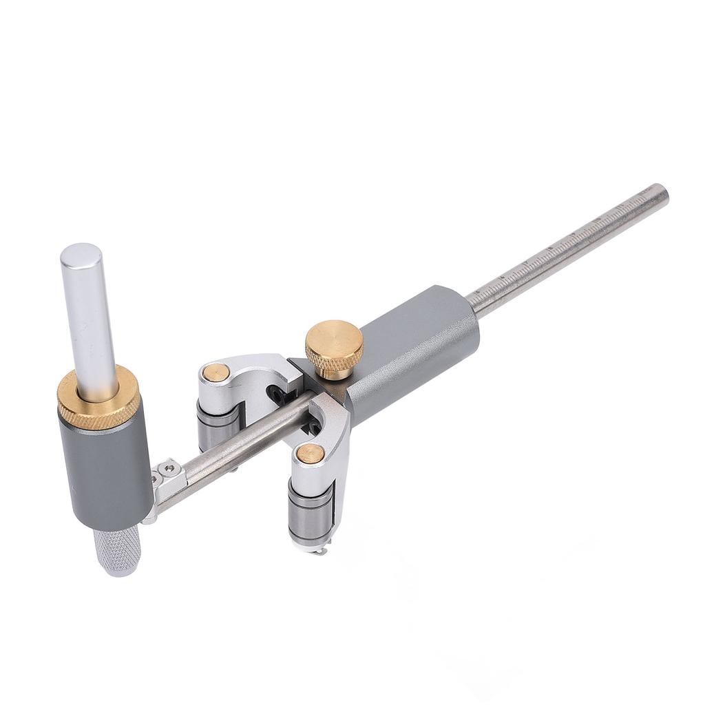 Woodworking Linear Arc Scriber Ruler 0120mm Range Parallel Line Drawing Tool Wheel Marking Gauge