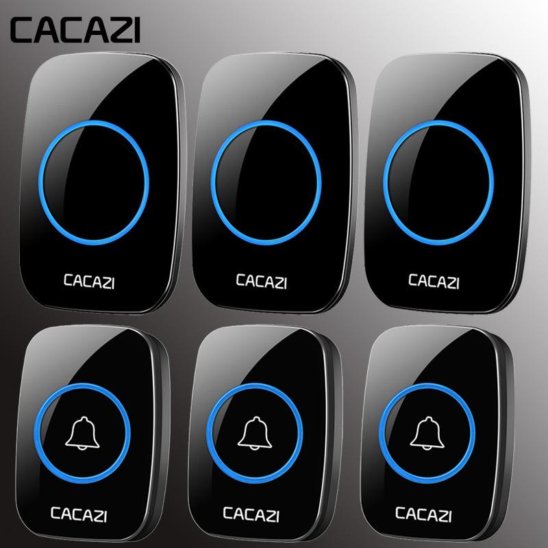 Wireless Waterproof Music Doorbell with Remote Control and Long-Distance Three-Way Communication (US, UK, JP, EU Specs)