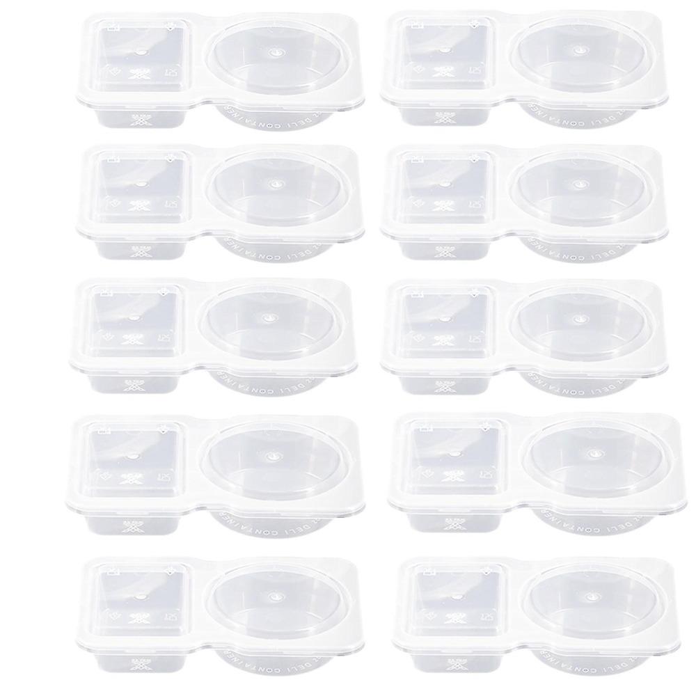 

5/10Pcs Reusable Sauce Cup Containers Sealed and Leak-proof Portable Sauce Box 4.5oz-10pcs