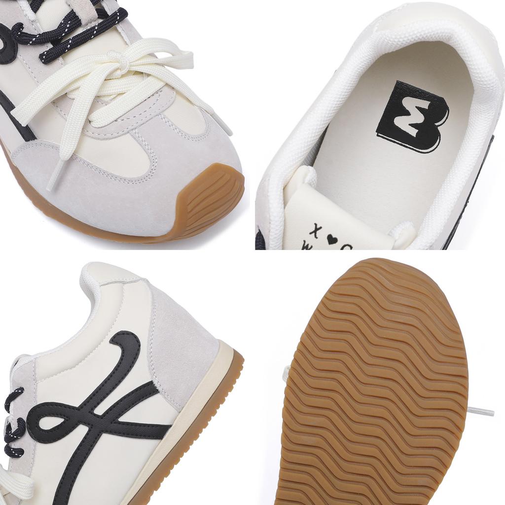 Platform Casual Shoes Inner Height Increase 6cm Niche Design Women's Shoes 2025 New Versatile Sports Shoes Retro Dexun Shoes