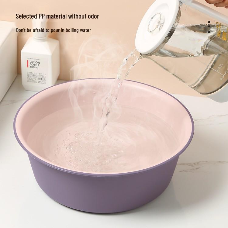 Extra Thick Durable Plastic Washbasin for Laundry, Student Dorms & Foot Washing