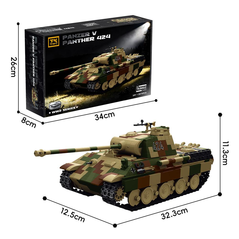 High-Standard-Quality Tk8002 High-Quality Panzer High-Quality V High-Quality Panther High-Quality Wwii High-Quality Panther Armored Combat Vehicle no box