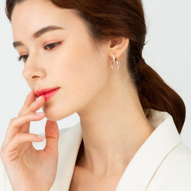 ELLE Jewelry 14K Gold Dress Earrings (Gold Pin) ELGPEE072