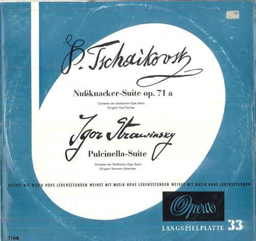 

LP Record PAUL DOULIEZ, HERMANN SCHERCHEN, OR - Tschaikowsky Nussknacker Suite, Op7 1166 OPERA 1960 Germany Classical Used