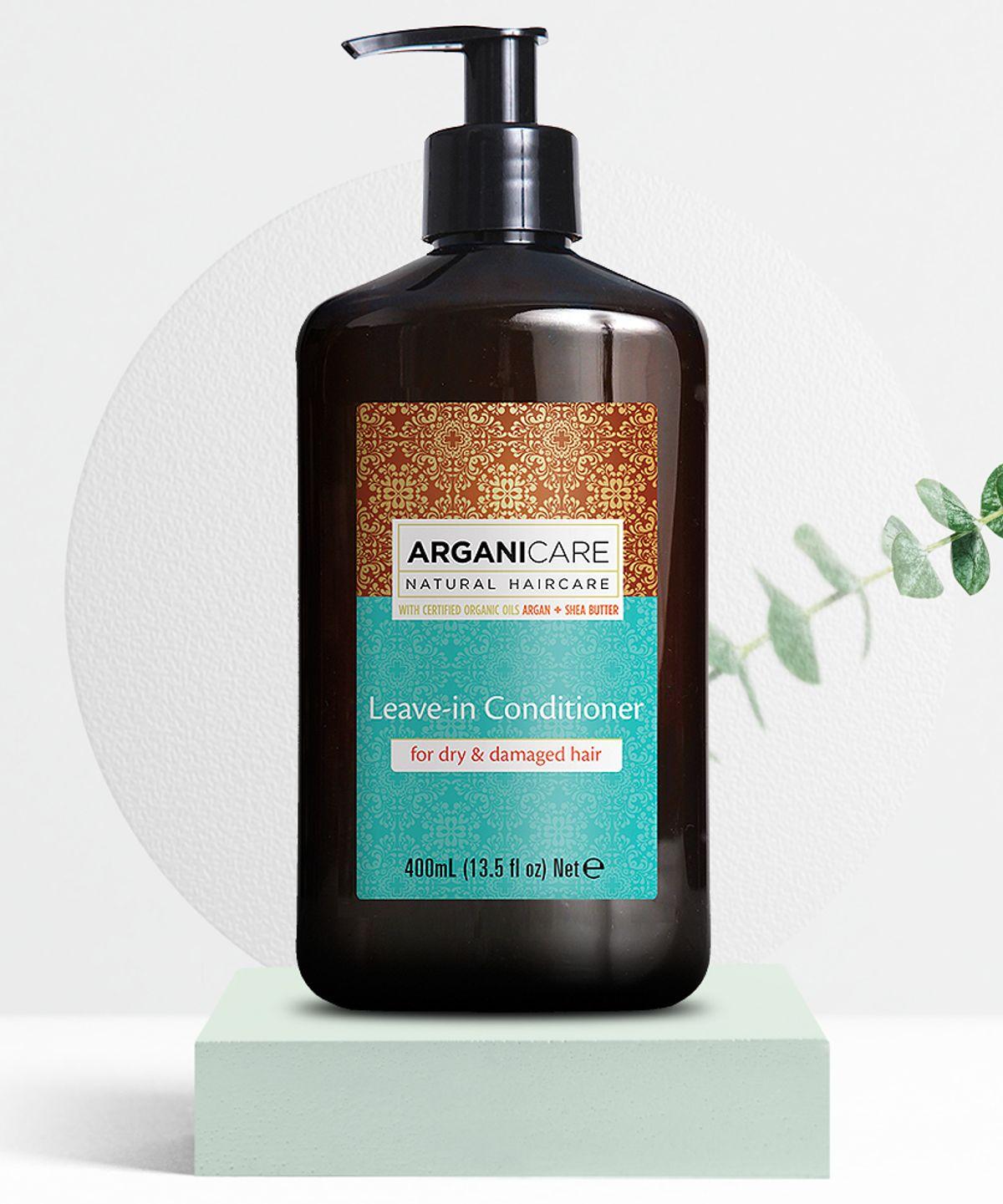 Argan Oil & Shea Butter No-Wash Leave-in Conditioner Rinse for Dry & Damaged Hair 400ml