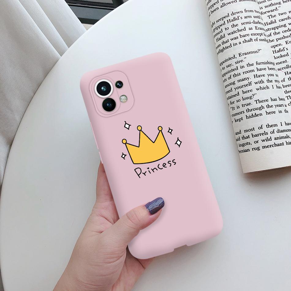For Xiaomi Mi 11 Lite 5G NE 11i 11T Pro Case Cute Cat Love Heart Bumper Cover For Xiaomi Mi 11 11i Mi11 Lite 11t Pro 5G NE Case