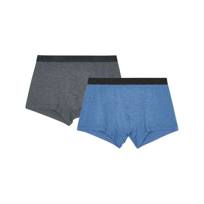 Skechers Comfort Sports Series Simple Soft Skin-Friendly Mid-Rise Boxer Briefs Men underwear L324M153-05MW M