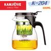 KAMJOVE Heat Resistant Glass Teapot,Puer Kettle Hot Sale 400-900ML Capacity One-click Tea Filter Tea Pot Chinese Kung Fu Teawear