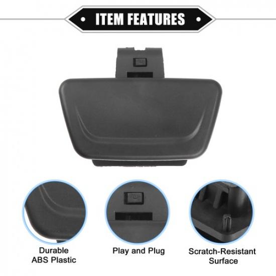Glove Box Lid Latch Lock Handle Cover Compatible for Ford Fiesta 2011- Black