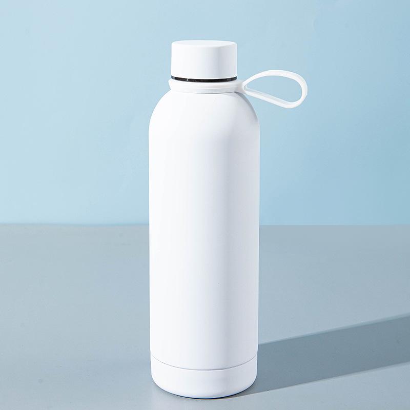 Portable Stainless Steel Vacuum Thermos Cup with Handle