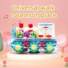 Transparent Small Train Gear Linkage Light Music Toy