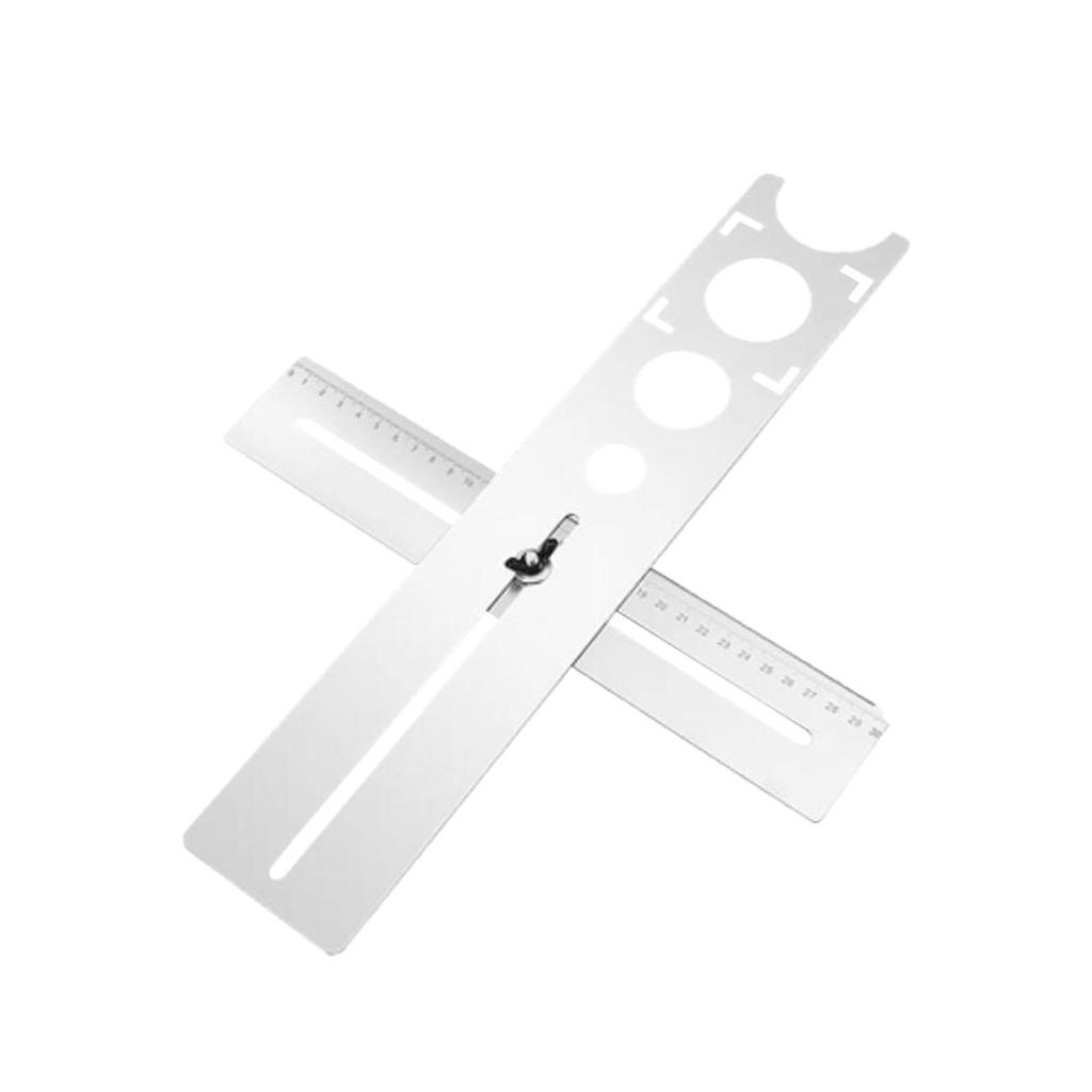 Ceramic Tile Hole Locator Ruler DIY Opening for House Decorated Work 40CM