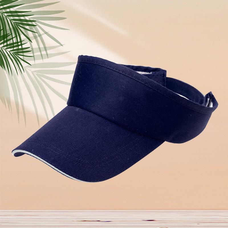Outdoor sun hat empty top hat sun hat embroidered spring and summer sun protection hat