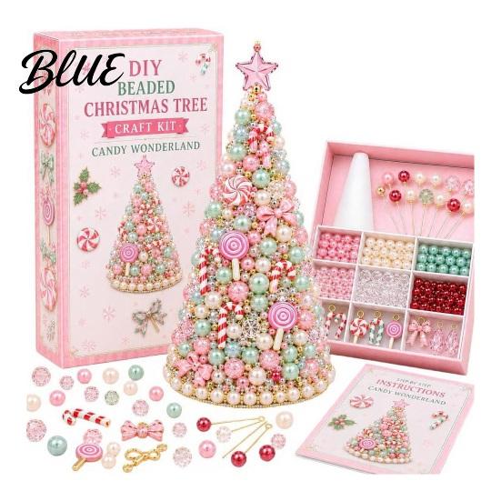 Healing Art And Craft Projects DIY Christmas Tree Beading Kit for Adults Beginners Handmade 3D Ornament with Full Educational Tool Tools Plastic