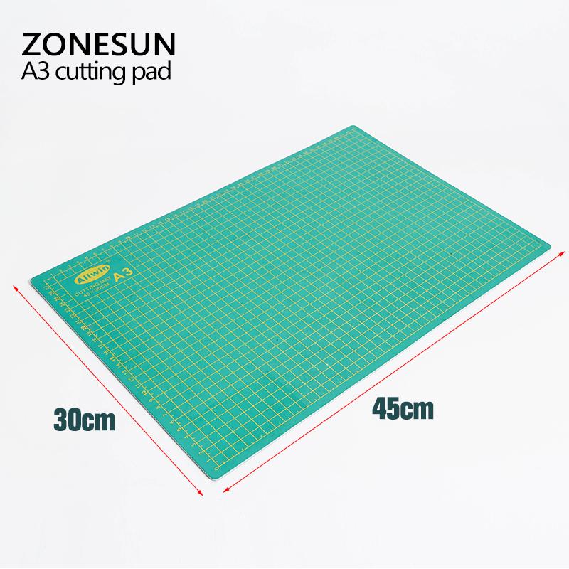 

ZONESUN A3 ПВХ коврики для шитья, двусторонняя самовосстанавливающаяся разделочная доска, подставка для рукоделия, аксессуары для квилтинга 45*30 см 45cm*30cm