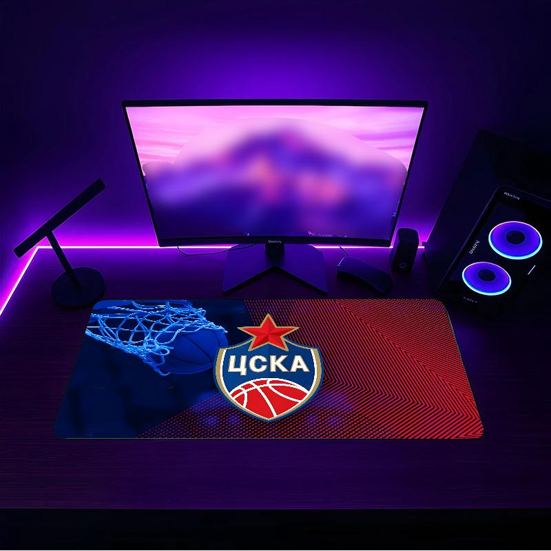 CSKA Maskva (30) Pelės kilimėlis su neslystančiu guminiu pagrindu, tinkantis namų biurams ir idealus dovanų žaidėjams