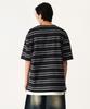 MUSINSA STANDARD Multi-Stripe Relaxed T-Shirt 3 [Black]