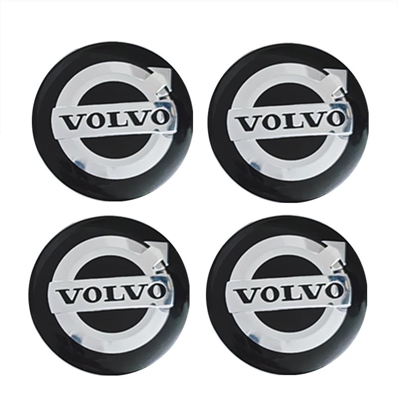 4 PIEZAS 62 mm/64 mm es aplicable a Volvo V70S40XC90S60LS70XC60V40V50 Logo de Volvo para la tapa central de la tapa de buje de rueda de automóvil.