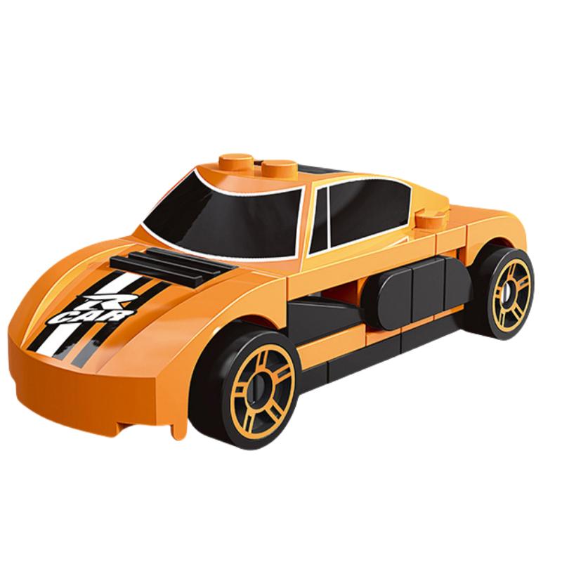 DIY Racing Auto Bus Engineering Fahrzeug Krankenwagen Zurückziehen Modell Bausteine Ziegel Spielzeug Kinder Jungen Kompatibel Mit