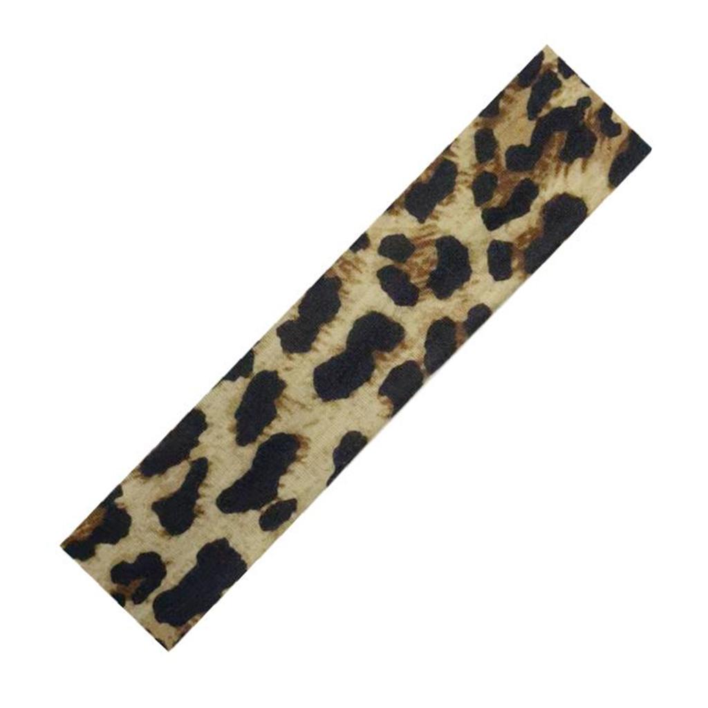 Stylish Leopard Print Elastic Headband For Sports Yoga Gym Workouts Sweat Absorbent Non Slip Hairband
