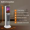 750W/1500W Ceramic Tower Heater with 3D Flame, Remote Control, Timer, Overheat Protection