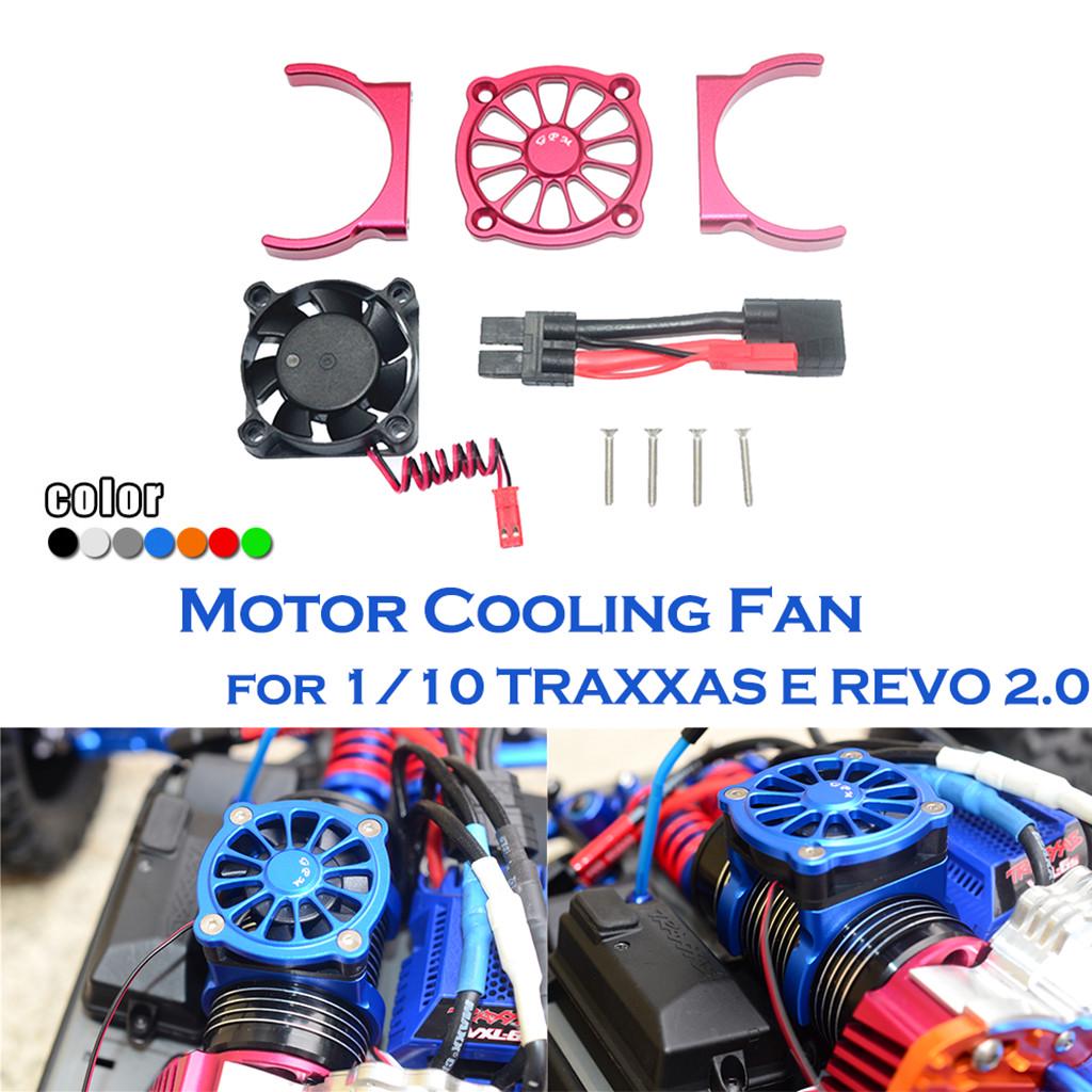Motor Cooling Fan for 1/10 TRAXXAS E REVO 2.0 RC Car Part MultiColor