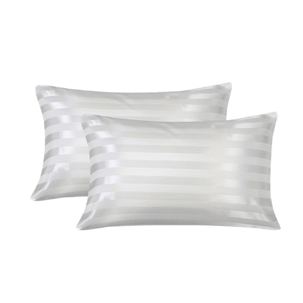 Glossy Jacquard Pillow Cover Envelope Closure Hotel Pillowcase  Bedroom