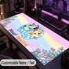 Large Mouse PadBluey Custom Name Text Personalized Desk Mat Non Slip Gaming Pad