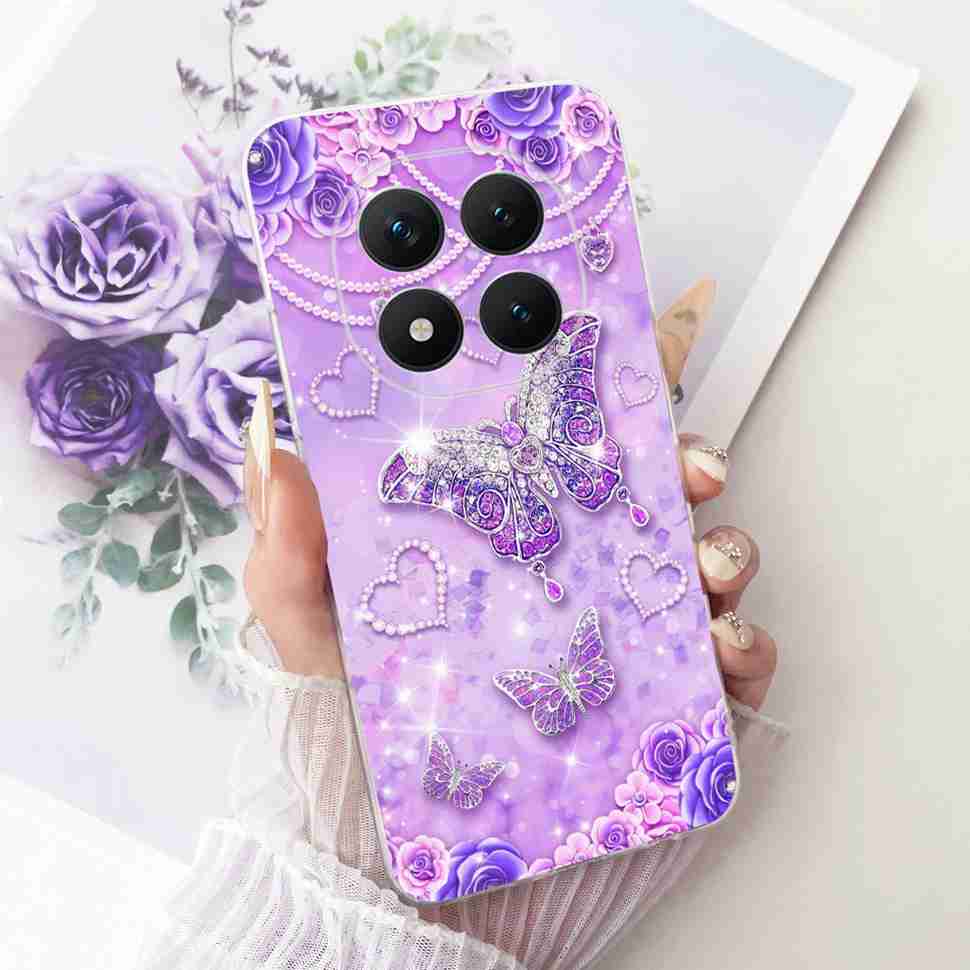 Für Xiaomi Redmi Note 15 Pro Plus ProPlus 5G Hülle Blume Cartoon Hülle Weiche Silikonhülle Für Redmi Note 15 Pro+ Hülle