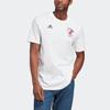 Adidas Pogba Icon Graphic Tee Hand-Drawn Pattern Printed Soccer Short Sleeve T-Shirt Men Tops White HT5186